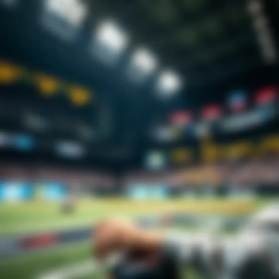 Illustration of advanced technology in sports betting