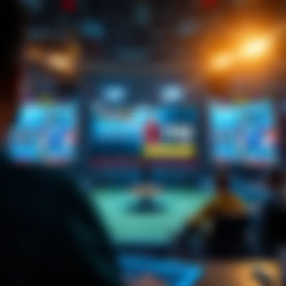 Illustration showcasing ITF live streaming interface