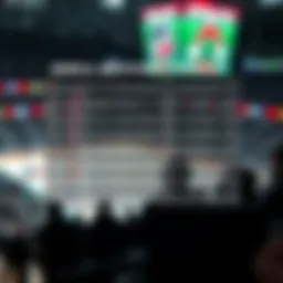Graphical representation of NHL betting lines