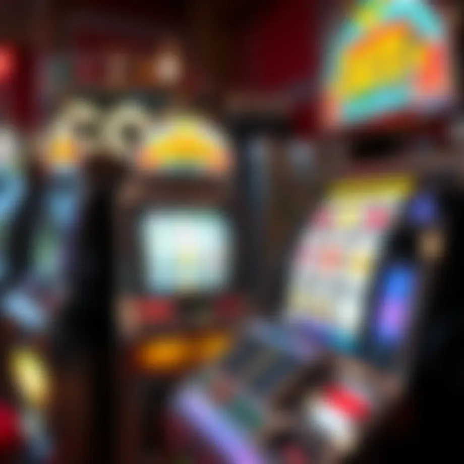 Intricate design of a vintage slot machine
